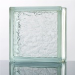 Ice shadow glass block