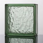 Green ice shadow glass block