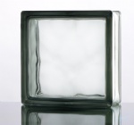 Gray wave glass block